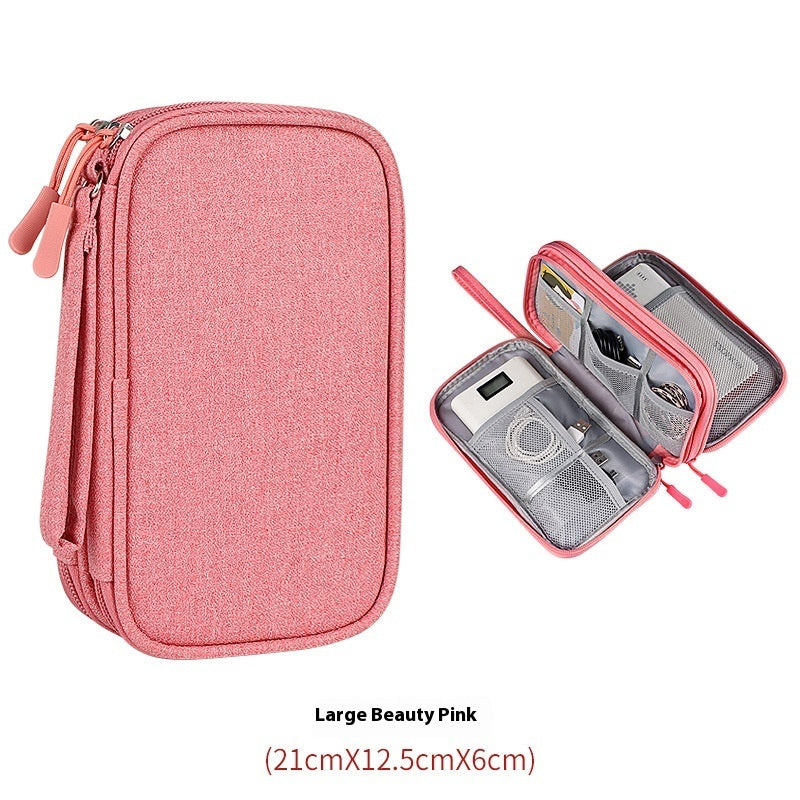 Multifunctional Portable Organizer Bag Storage Bag Box Hard Drive Data Cable Headset