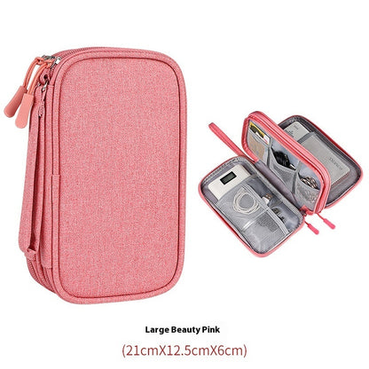 Multifunctional Portable Organizer Bag Storage Bag Box Hard Drive Data Cable Headset